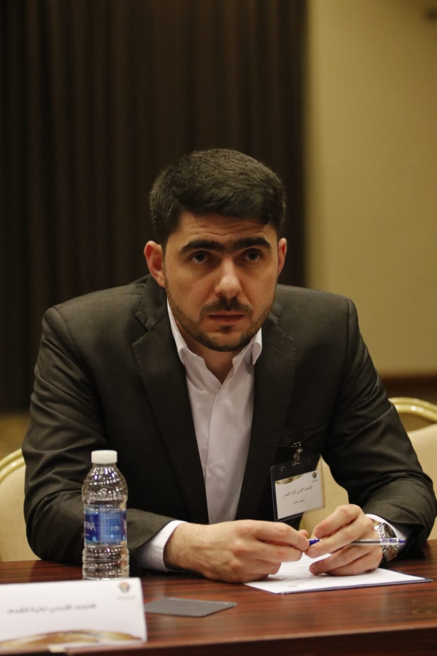 السيد أحمد ماشة، مدير دائرة الترخيص باتحاد كرة القدم ومسشتار الاتحاد الآسيوي لكرة القدم