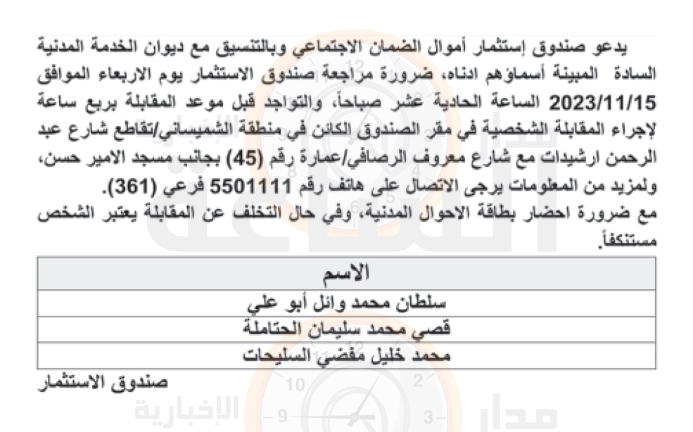 Madar Al-Saa Images 0.8018351225710776