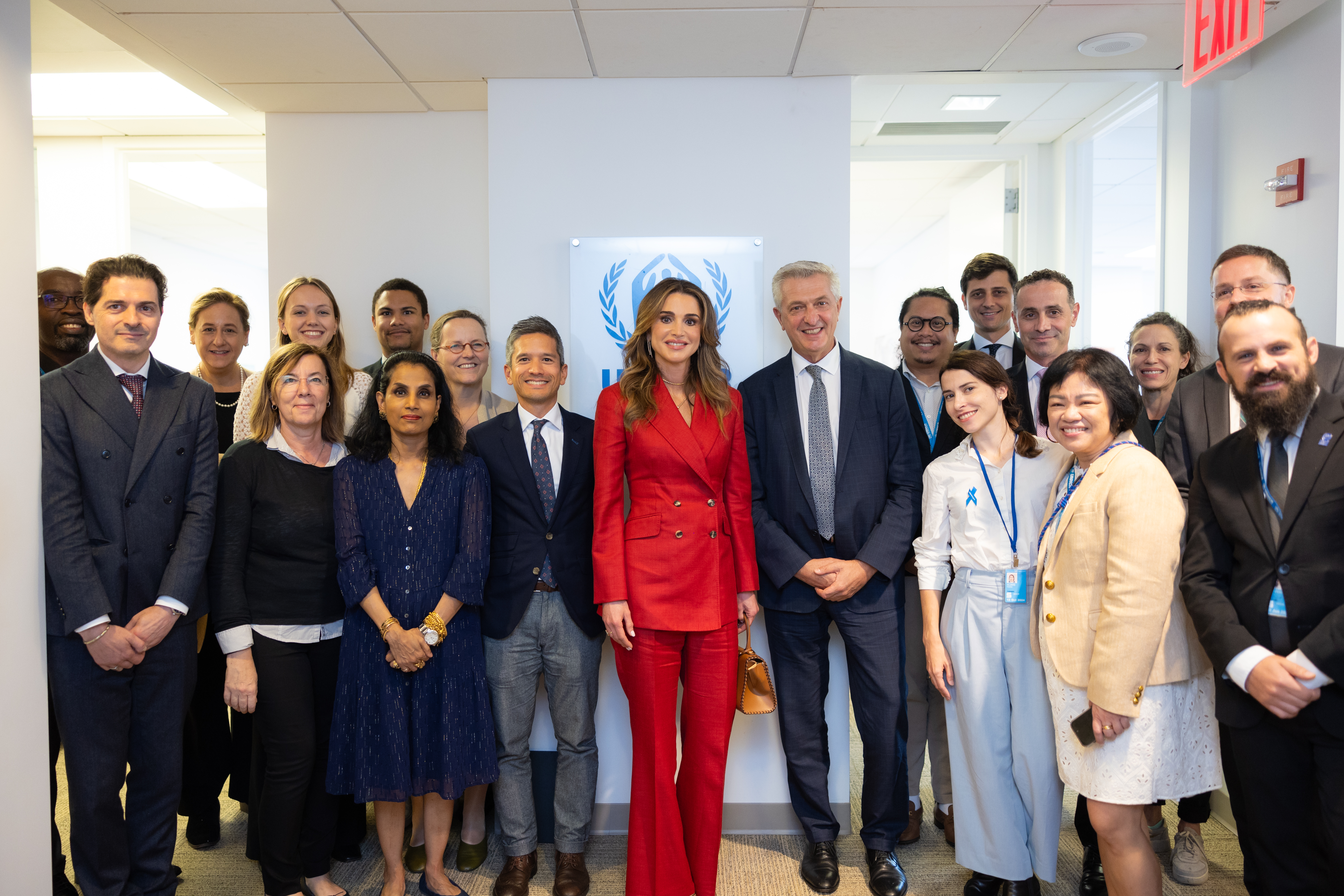 

الملكة رانيا خلال اجتماع مع المفوض السامي للأمم المتحدة لشؤون اللاجئين فيليبو غراندي  نيويورك، الولايات المتحدة الأمريكية / 18 أيلول 2023

