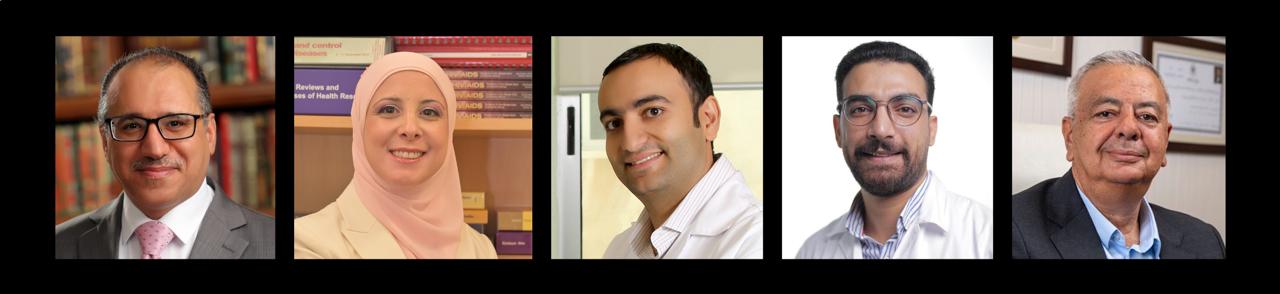 الدكتور ليث أبو رداد، الدكتورة هيام الشميطلي، الدكتور عيسى أبو دية، أحمد الطيبي، الدكتور عميد عبدالنور