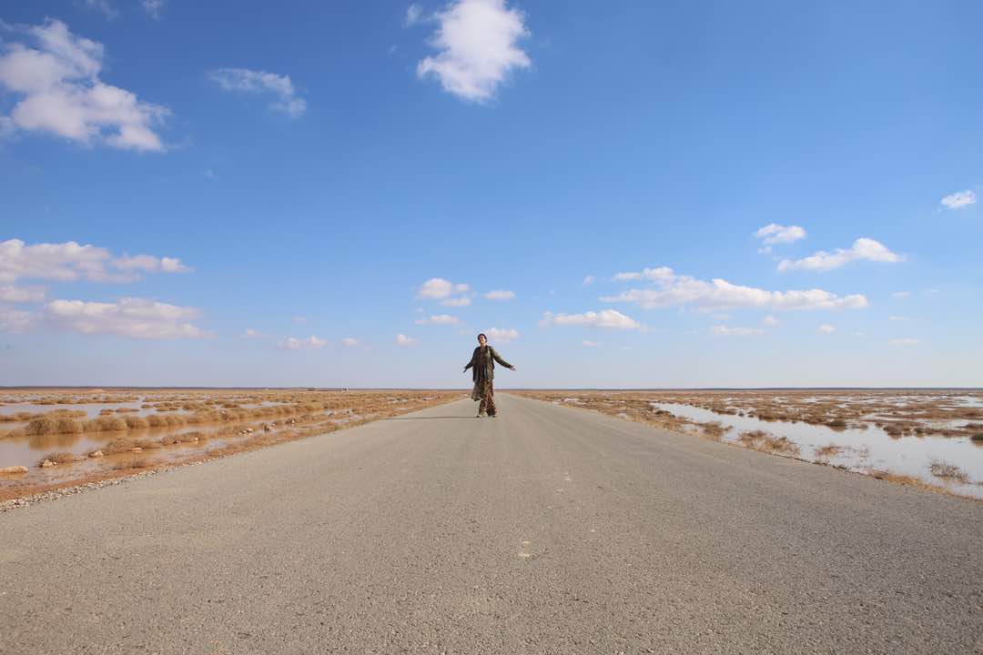 دومينيك حوراني في البادية الأردنية