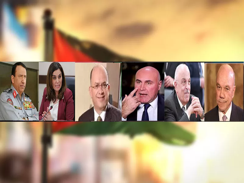 مدار الساعة,أسرار أردنية,نائب رئيس الوزراء,وزير الصناعة والتجارة والتموين,القوات المسلحة الأردنية,رئيس الوزراء,الثورة العربية الكبرى,القوات المسلحة,الجيش العربي,القبول الموحد