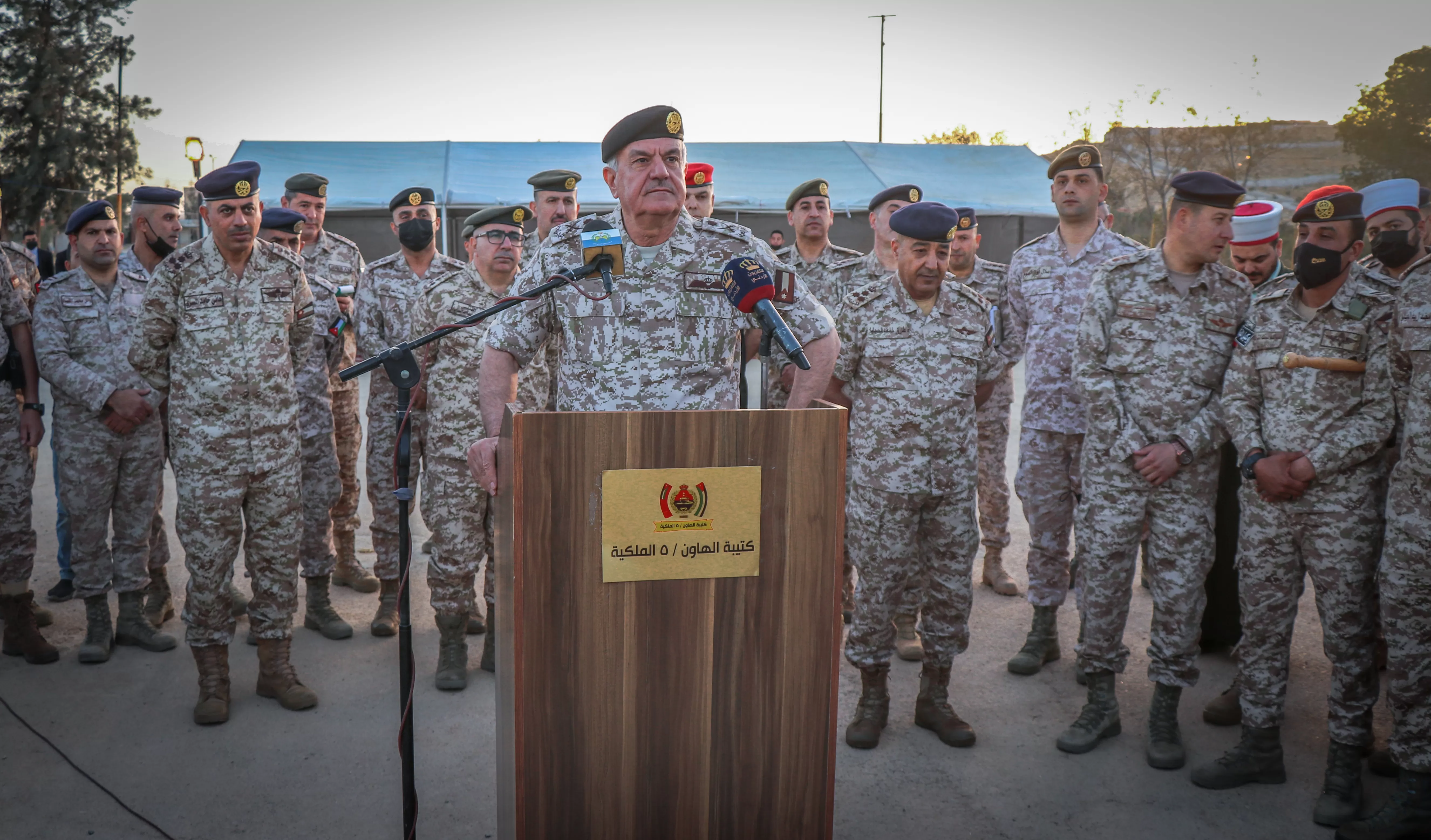 مدار الساعة,مناسبات أردنية,هيئة الأركان المشتركة,الملك عبدالله الثاني,القوات المسلحة الأردنية,القوات المسلحة,الجيش العربي
