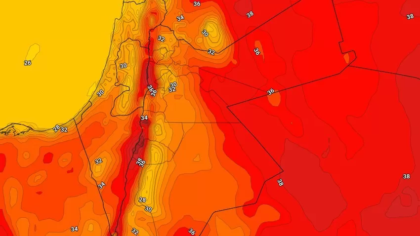 مدار الساعة,الطقس في الأردن اليوم,طقس الأردن,طقس العرب,طقس العرب الاردن,درجات الحرارة,البحر الميت