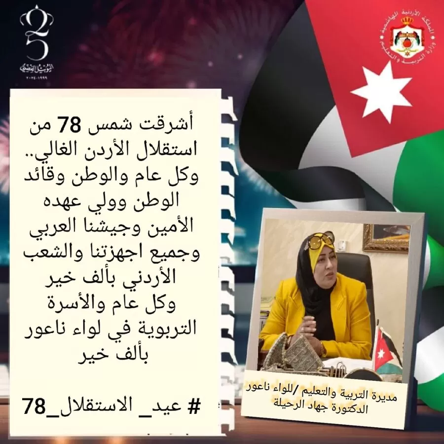 مدار الساعة,مناسبات أردنية,الملك عبدالله الثاني,عيد الاستقلال