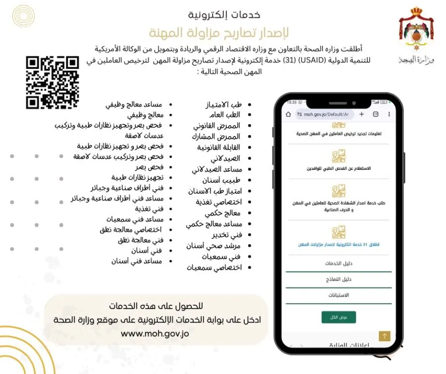مدار الساعة,أخبار اقتصادية,وزير الصحة,الدكتور فراس الهواري,وزارة الصحة,وزارة الاقتصاد الرقمي والريادة,وزارة الاقتصاد الرقمي,الخدمات الطبية الملكية