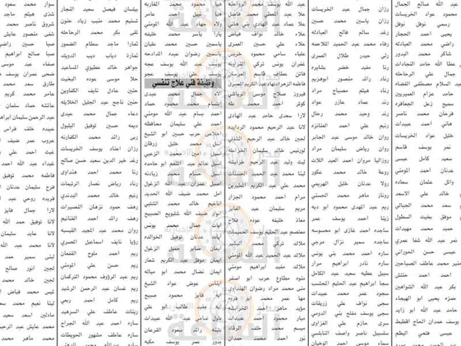 مدار الساعة,وظائف شاغرة في الأردن,إدارة تقييم الكفايات الوظيفية,الامتحان التنافسي الإلكتروني,وزارة العمل,هيئة الخدمة والإدارة العامة,الجامعة الأردنية