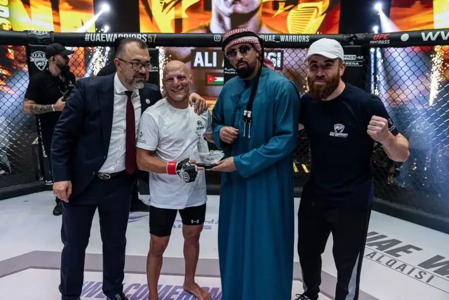 مدار الساعة,أخبار رياضية,الأردني علي القيسي,محاربي الإمارات,الفنون القتالية المختلطة