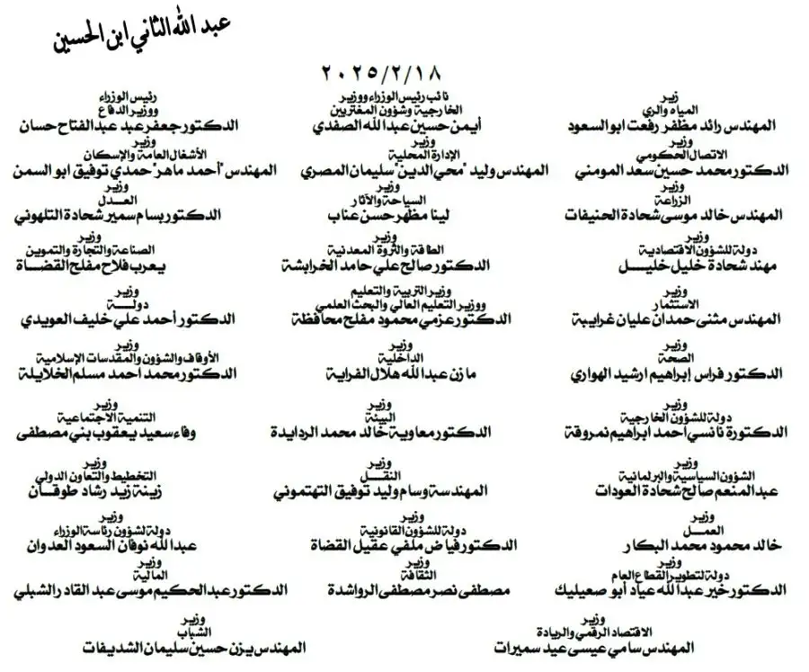 مدار الساعة,أخبار الأردن,اخبار الاردن,الملك عبد الله الثاني,الإرادة الملكية السامية