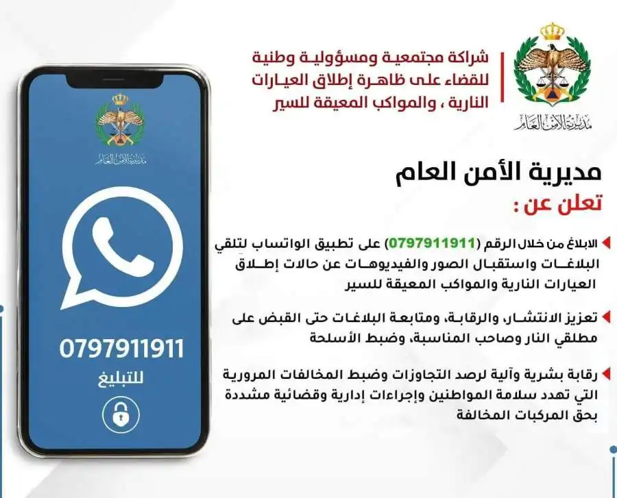 مدار الساعة,أخبار الأردن,اخبار الاردن,مديرية الأمن العام,الأمن العام