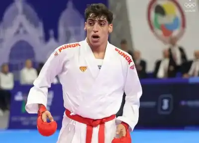 النشمي محمد الجعفري يحرز ذهبية الكراتيه