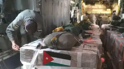 القوات المسلحة الأردنية تنفذ إنزالا جويا