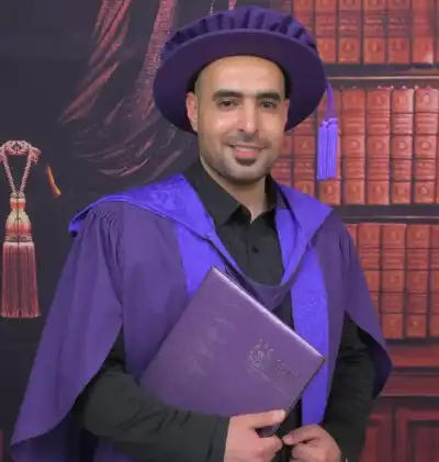 مصعب احمد الغدران الزبون.. مبارك الدكتوراه