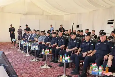 مدير الأمن العام يتابع اليوم التدريبي