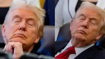 غفا في اجتماع صحي بالبيت الأبيض..