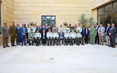 ورشة عمل للجيش الأردني والصليب الأحمر