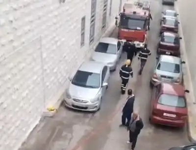 حريق بسيط في قسم النسائية بمستشفى