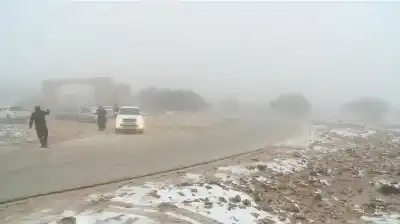 تجدد الهطولات الثلجية فوق مرتفعات الطفيلة