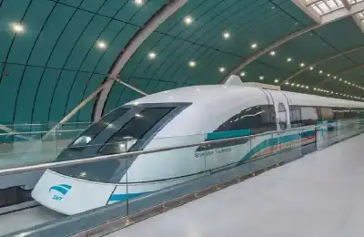 الصين الى أين؟ منصة قطار مغناطيسية