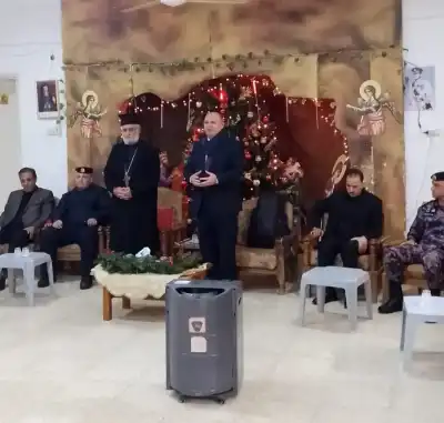 محافظ جرش يزور كنيسة الروم الأرثوذكس