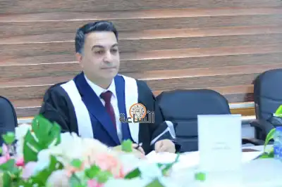 مناقشة رسالة ماجستير للباحث مالك الحسبان