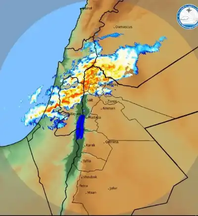 الأردن: هذه آخر صور رادار الطقس