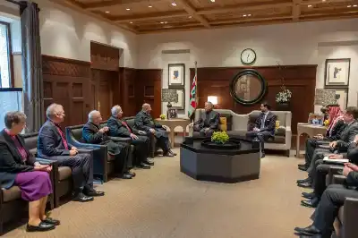 الملك يلتقي وفدا من الكنيسة الإنجيلية