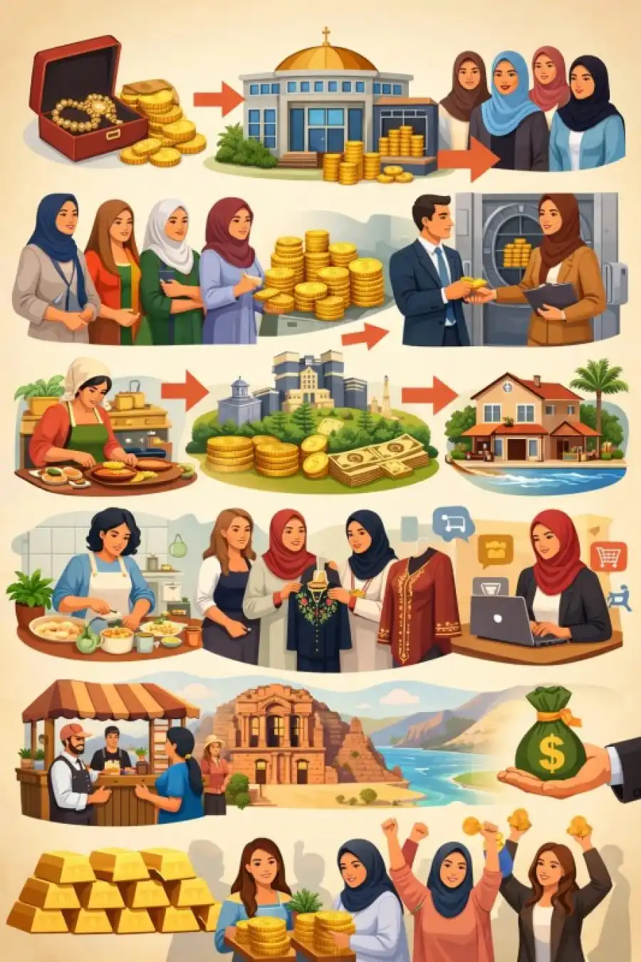 ذهب الأردنيات.. من زينة صامتة إلى