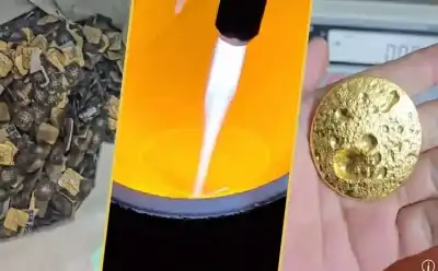 خيميائي صيني يستخرج الذهب من شرائح