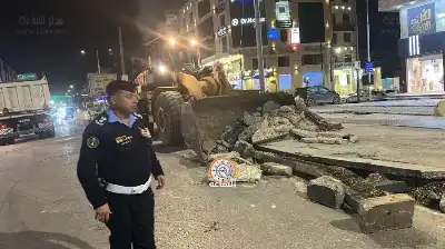 بلدية إربد تباشر حلولا مرورية بتوسعة