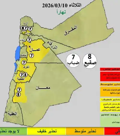ارتفاع تدريجي على درجات الحرارة وأجواء