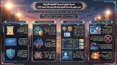 السلسلة القانونية (154): قانون الأسلحة والذخائر