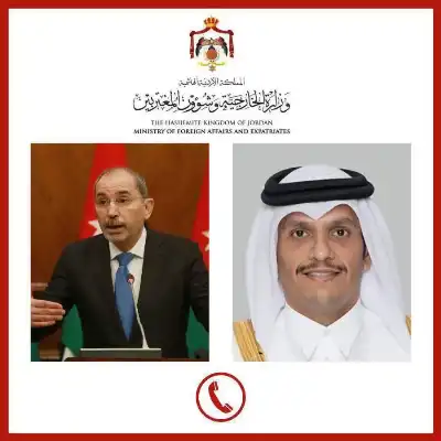 الصفدي وآل ثاني يبحثان آفاق إنهاء