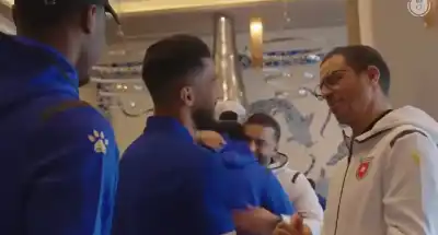 شاهد.. منتخب النشامى بصفوف مكتملة (فيديو)