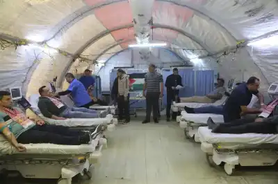 المستشفى الميداني الأردني جنوب غزة9 ينظم