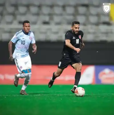 النشامى يتعادلون مع كوستاريكا 2-2 في
