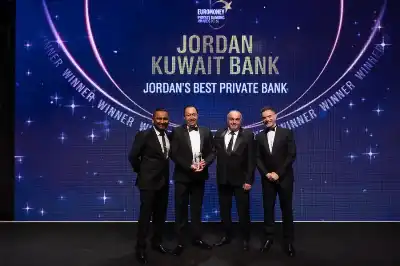 البنك الأردني الكويتي يحصد جائزة أفضل