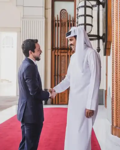 ولي العهد بعد لقائه الشيخ تميم