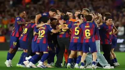 برشلونة يحسم لقب الدوري الاسباني بهزيمته
