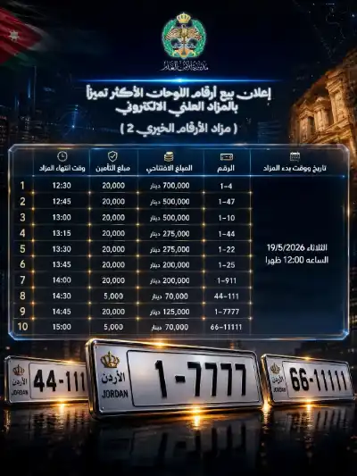 دعما لصندوق الطالب.. إعلان بيع أرقام