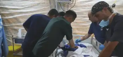 المستشفى الميداني الأردني جنوب غزة10 يباشر