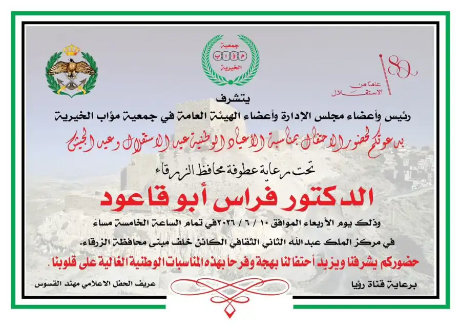 مدار الساعة,مناسبات أردنية,الملك عبدالله الثاني,يوم الجيش