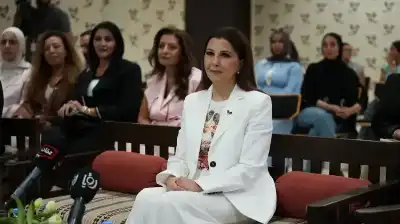 ماجدة الرومي تزور مؤسسة الأميرة تغريد