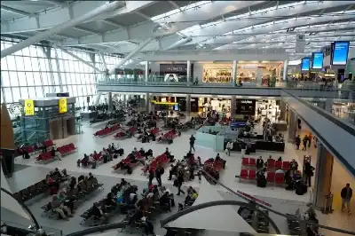 انقطاع المياه في مطار جاتويك يشل