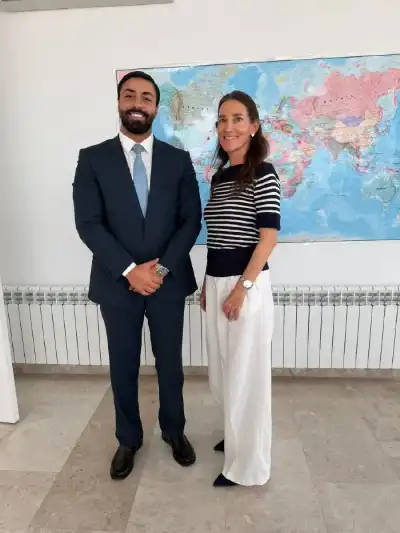سفيرة سويسراإميليا جورجيفا تلتقي الجبور