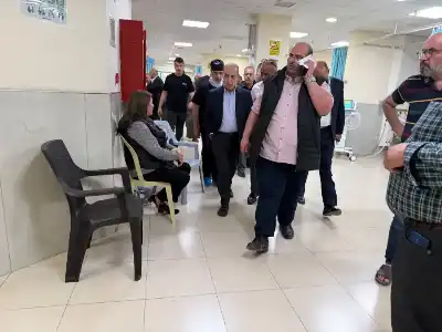 وليد المصري يطمئن على المصابين في