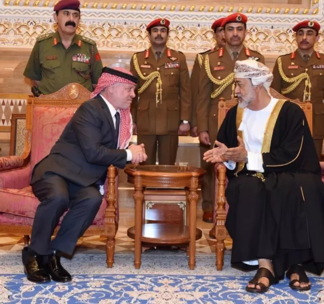 مدار الساعة,مناسبات أردنية,الملك عبدالله الثاني,السلطان هيثم بن طارق,سلطنة عمان