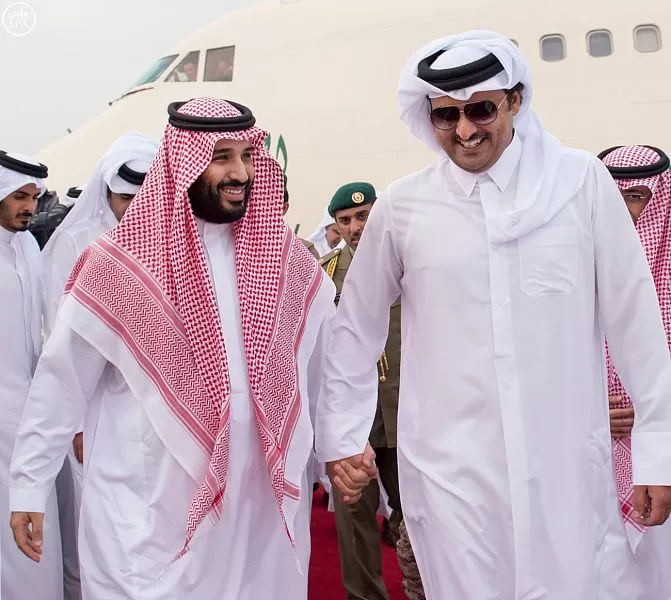 مدار الساعة,أخبار عربية ودولية,ولي العهد,الشيخ تميم بن حمد,الأمير محمد بن سلمان,الشيخ تميم بن حمد آل ثاني ، ولي العهد السعودي الأمير محمد بن سلمان