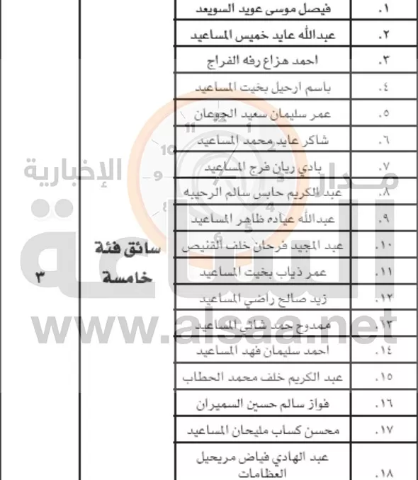 مدار الساعة,قرارات إمهال وإخطارات,تبليغات قضائية,مذكرات تبليغ
