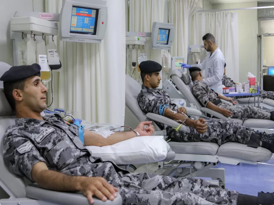 مدار الساعة,أخبار المجتمع الأردني,بنك الدم,قوات الدرك